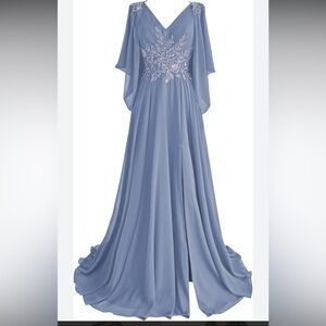 Elegant Blue Evening Dress